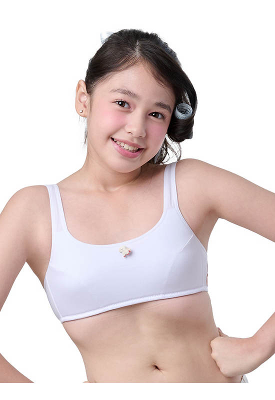 WACOAL Kids Bra Bloom Step 3 Plaifah.postcard White