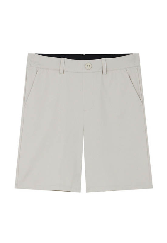 GIORDANO Boy's Easycare Interlock Shorts Silver cloud khaki