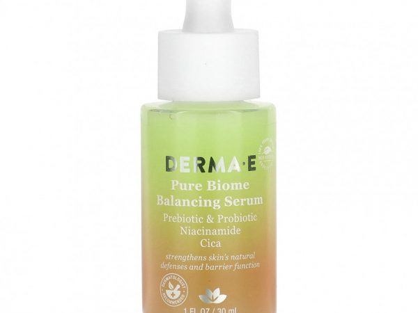 DERMA E, Балансирующая сыворотка Pure Biome, 30 мл (1 жидк. Унция)