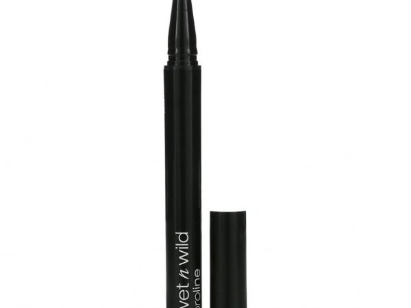 Wet n Wild, Подводка для глаз ProLine с фетровым кончиком, черная, 0,5 г (0,017 унции)