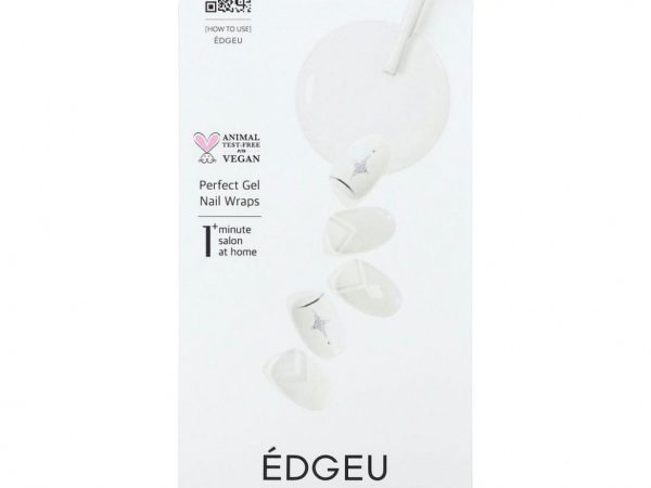 Edgeu, Гелевые обертывания для ногтей Perfect, ENA817, Bohemian Neon Glow, набор из 16 полосок