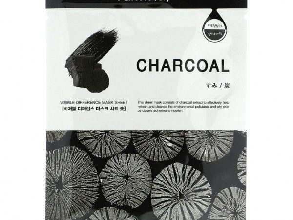Farmstay, Charcoal, Visible Difference Beauty Mask, тканевая маска, 1 шт., 23 мл (0,78 жидк. Унции)