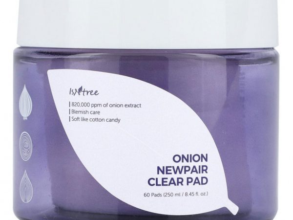 Isntree, Onion Newpair, прозрачные салфетки, 60 салфеток, 250 мл (8,45 жидк. Унции)