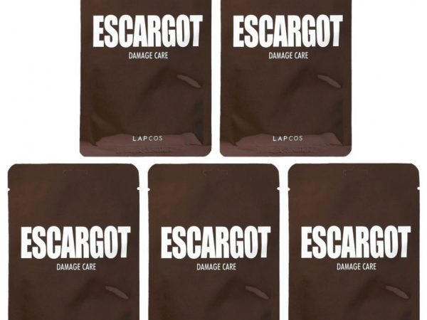Lapcos, Escargot Damage Care Sheet Mask Set, 5 шт., 27 мл (0,91 жидк. Унции)