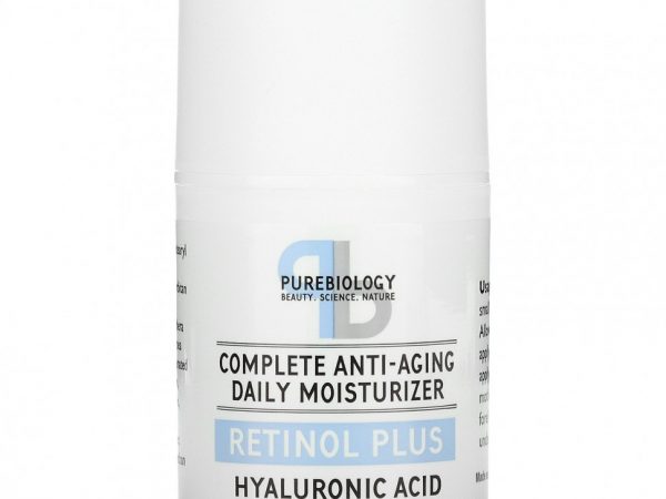 Pure Biology, Комплексное омолаживающее ежедневное увлажняющее средство, Retinol Plus, 1,7 жидк. Унции