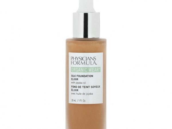Physicians Formula, Organic Wear, эликсир для шелковой основы с маслом жожоба, от среднего до загара, 30 мл (1 жидк. Унция)