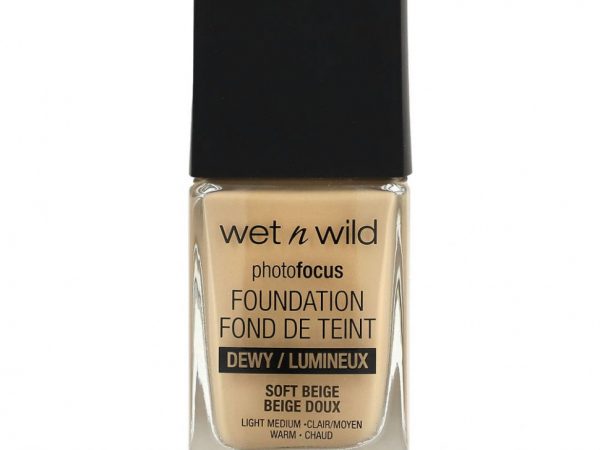 wet n wild, Тональная основа PhotoFocus, мягкий бежевый, 28 мл (0,95 жидк. Унции)