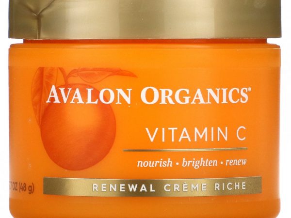 Avalon Organics, Витамин C, восстанавливающий крем Riche, 48 г (1,7 унции)