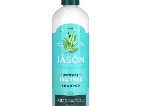 Jason Natural, Hair Remedies, очищающий шампунь с чайным деревом, 355 мл (12 жидк. Унций)