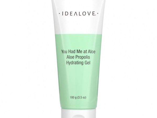Idealove, You had me at Aloe, увлажняющий гель с алоэ и прополисом, 100 г (3,5 унции)