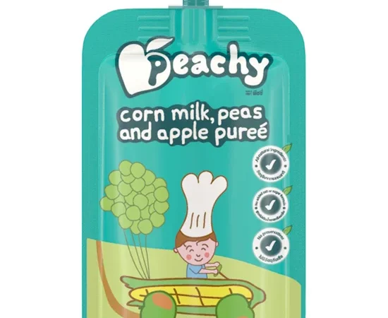 PEACHY CORN MILK PEAS APPLE PUREE