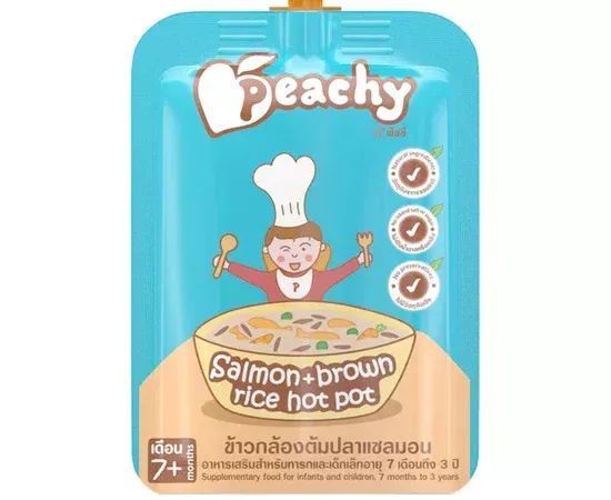 PEACHY Salmon Brown Rice Hot Pot 125 g