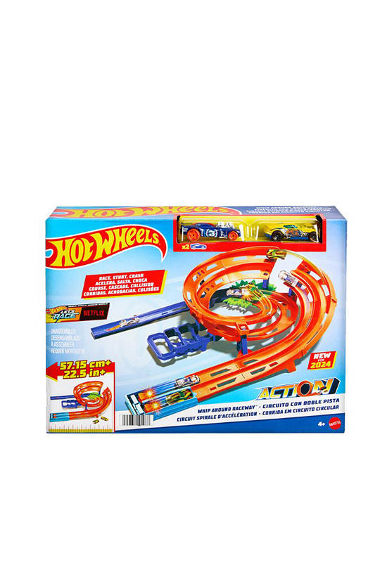 HOTWHEELS Toy Whip Around Raceway HTK17 Multi-Color