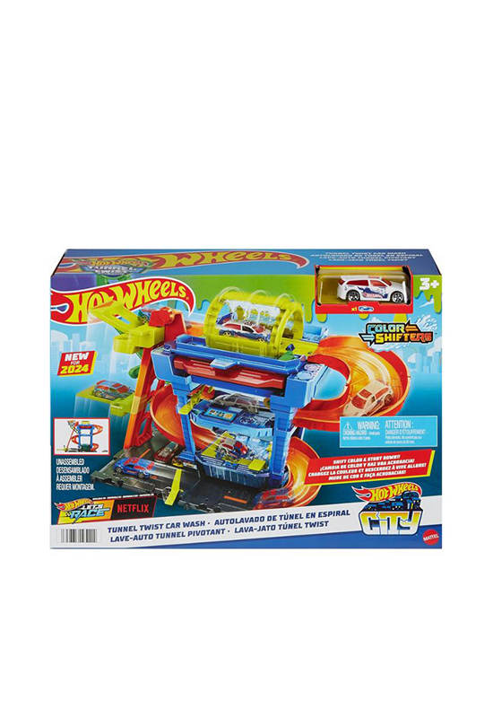 HOTWHEELS Toy Tunnel Twist Car Wash HTN80 Multi-Color