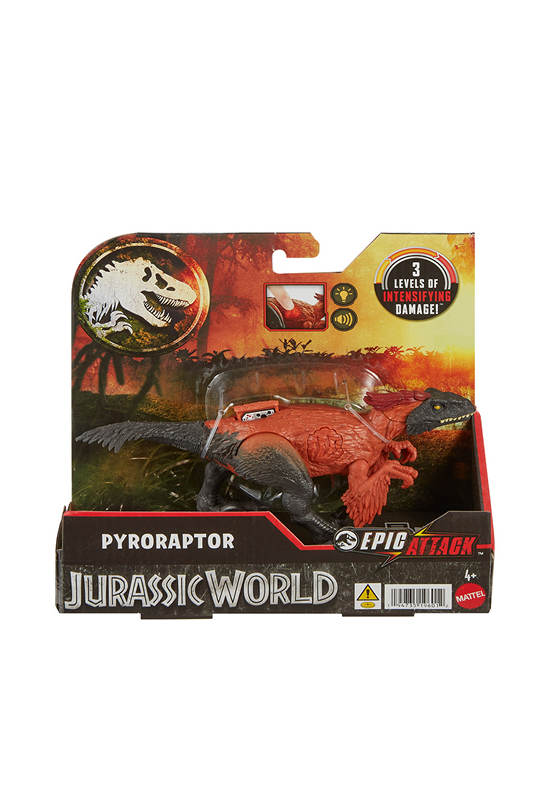 MATTEL Figure Jurassic World Epic Attack Pyroraptor Multi-Color