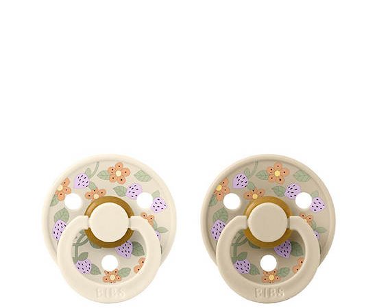 BIBS Baby Pacifier 2 pcs Straw/Cream Size 1 Size