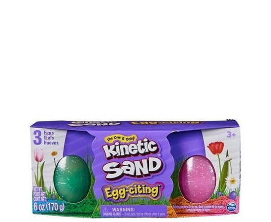 KINETIC SAND Role Play Toy Set Eggciting 3 pcs Multi-Color