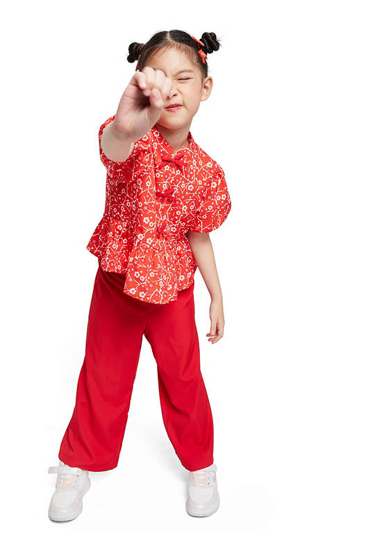 FOF KIDS Girl Pants Red