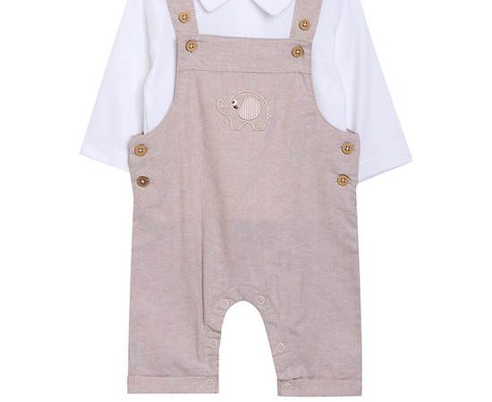 Angel Baby Boy Toddler Dungaree White