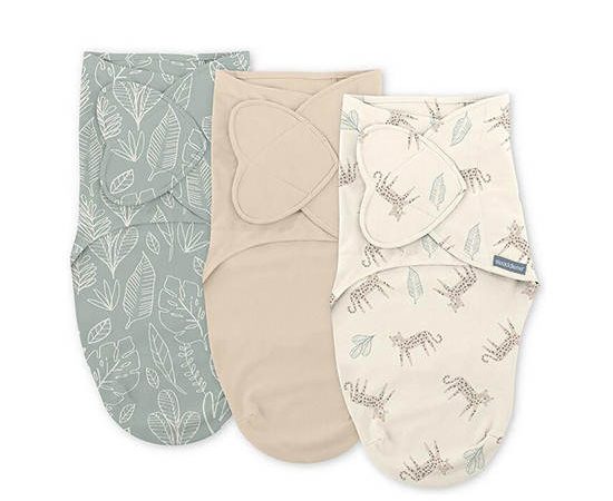 INGENUITY Swaddle Monogram Born Free 3 pcs Multi-Color