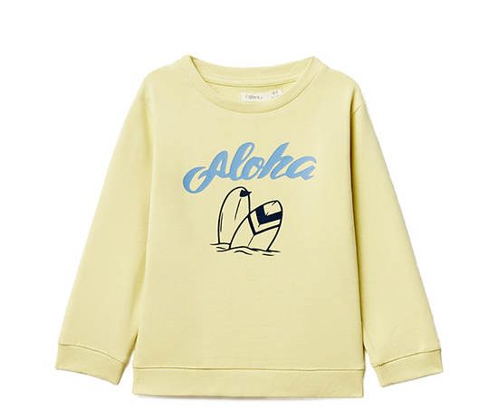 SFERA KIDS Boy Sweatshirt Basic Print Yellow