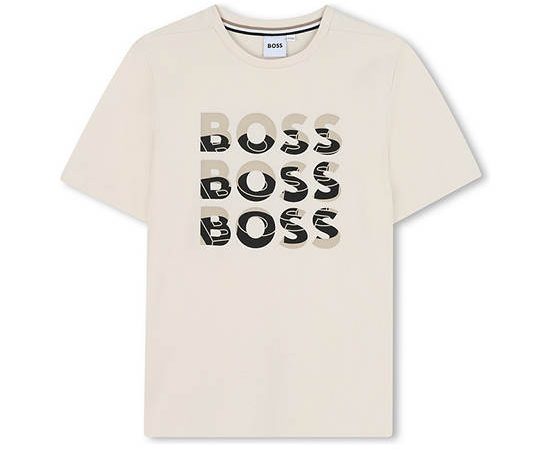 BOSS KIDS Boy T-Shirt Short Sleeves Crew Neckline Logo Print