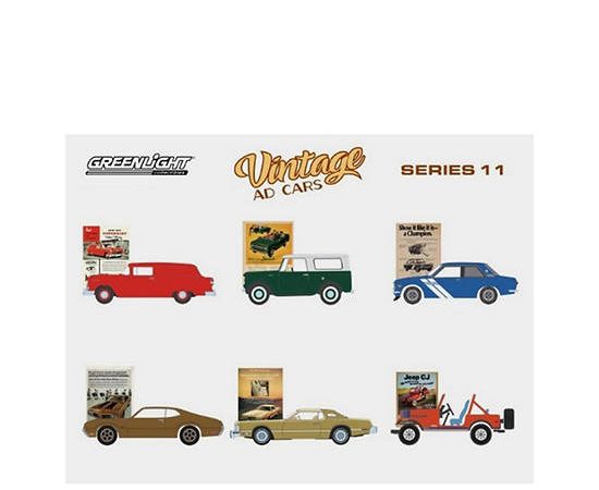 GREENLIGHT Model Car 1:64 Vintage Ad Cars Series 11 Random