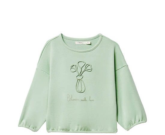 SFERA KIDS Girl Sweatshirt Vase String Light Green