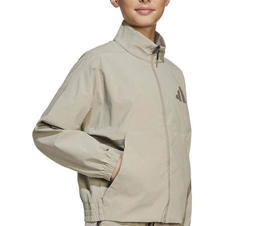 ADIDAS KIDS Unisex Kids Track Jacket Z.N.E. Woven Grayish Brown