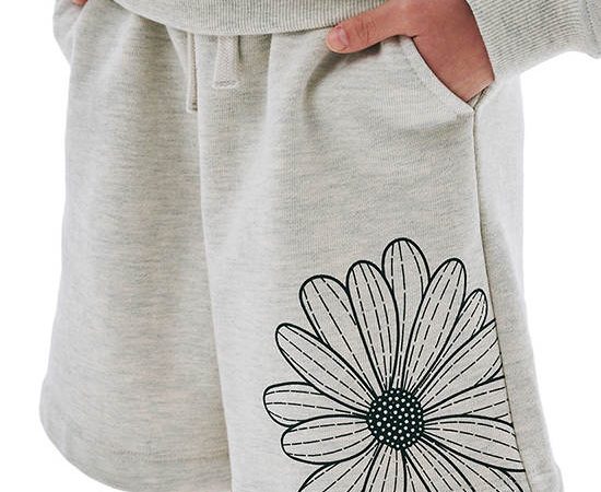 MARDI MERCREDI LES PETITS Kids Sweat Shorts Flower