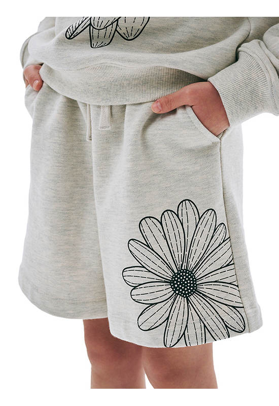 MARDI MERCREDI LES PETITS Kids Sweat Shorts Flower