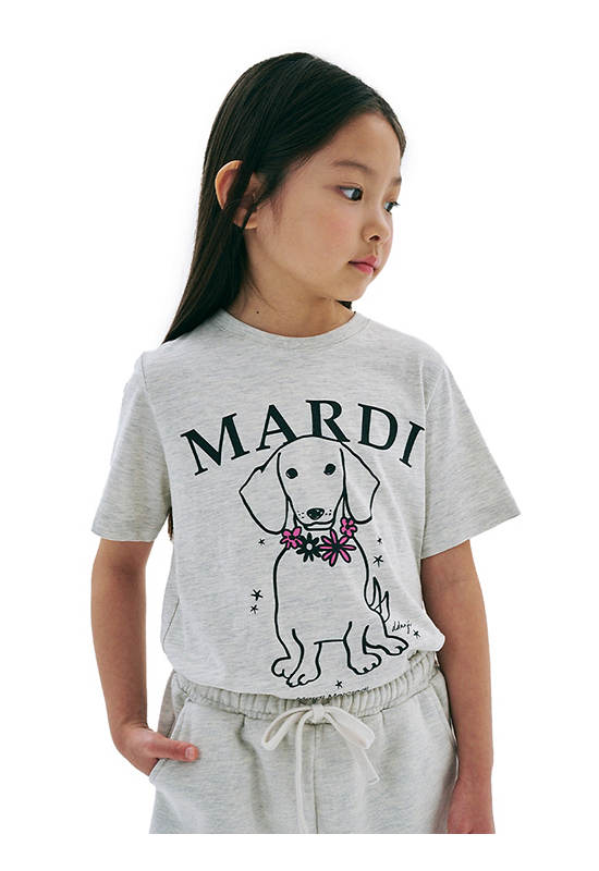 MARDI MERCREDI LES PETITS Kids Tshirt Swing The Tail Ddanji Flower Necklace