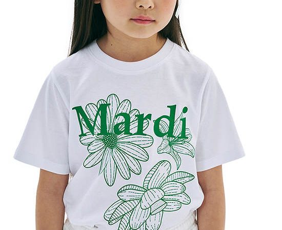 MARDI MERCREDI LES PETITS Kids Tshirt Triple Flower