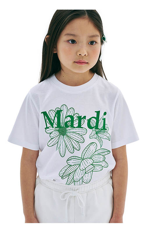 MARDI MERCREDI LES PETITS Kids Tshirt Triple Flower