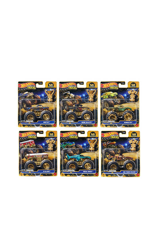 HOTWHEELS Vehicle Toy Diecast Monster Trucks Bigfoot Trophy Champions Random