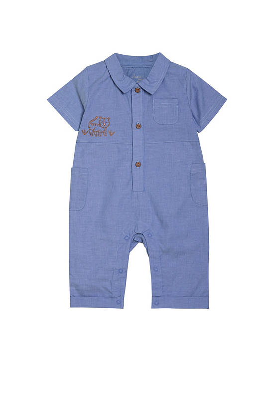 Angel Baby Boy Toddler Jumpsuit Short Sleeve Blue