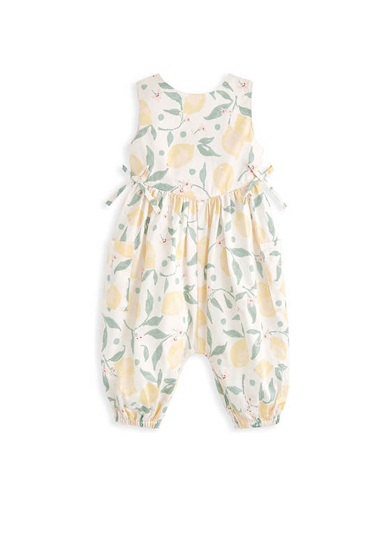 MAMAS & PAPAS Girl Toddler Romper Lemon Print White