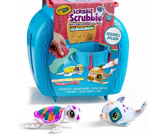 CRAYOLA Playset Scribble Scrubbie Ocean Pets Seashell Spash