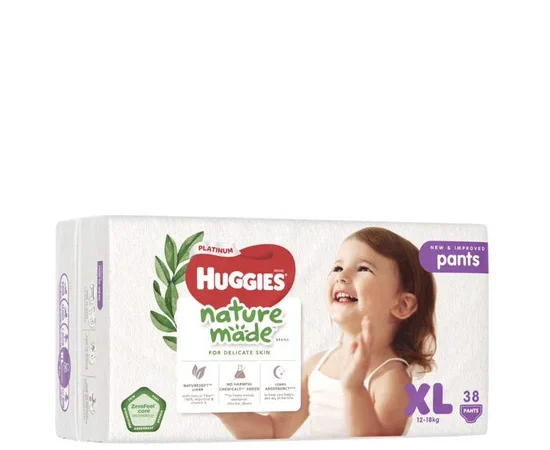 HUGGIES Naturemade Baby Diapers Pants Size XL