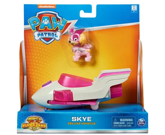 PAW PATROL Mighty Pups Vehicles-Skye Pink