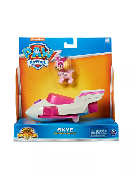 PAW PATROL Mighty Pups Vehicles-Skye Pink