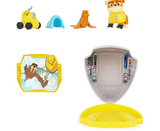 PAW PATROL Figures Big Truck Hero Pups -Rubble SM12017706BRRU Yellow