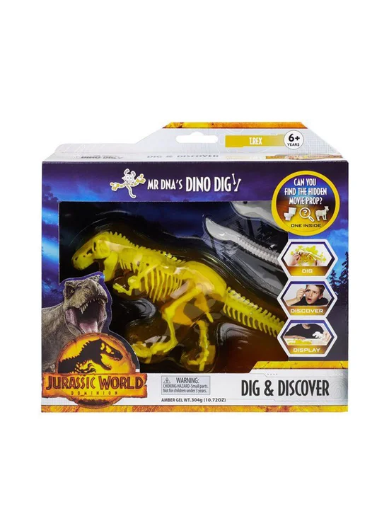 JURASSIC WORLD Toy Dominion Dino Dig T Rex Yellow