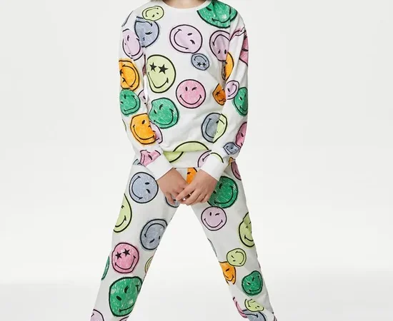 MARKS & SPENCER KIDS Girl Toddler Pyjamas SmileyWorld Multi-Color