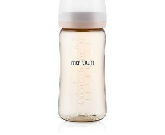 MOYUUM Baby Bottle Premium PPSU 270 mL with Real-Fit Nipple Basic