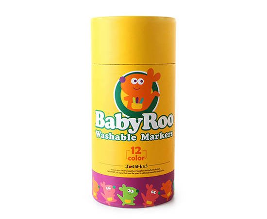 JOANMIRO Baby Roo Washable Markers 12 Colors