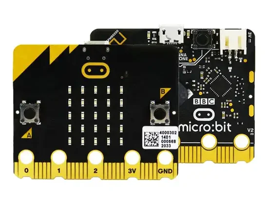 IGENIUS ROBOT NEW VERSION V2.2 MICROBIT BOARD FOR MICROSOFT MAKECODE MICROBIT PROGRAMMING (BLACK)