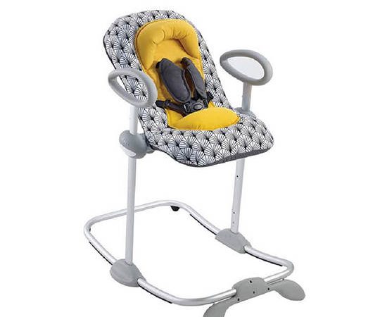 BEABA Up & Down Bouncer III - YELLOW PALM TREE