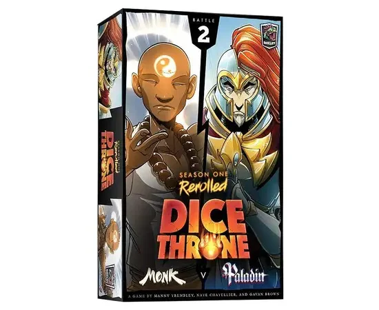 DICE CUP BOARD GAME Dice Throne S1R Box 2 - Monk v Paladin