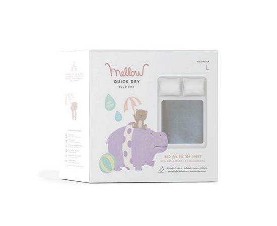 MELLOW 100% Quickdry L 100x140cm. Urinal pad Blue